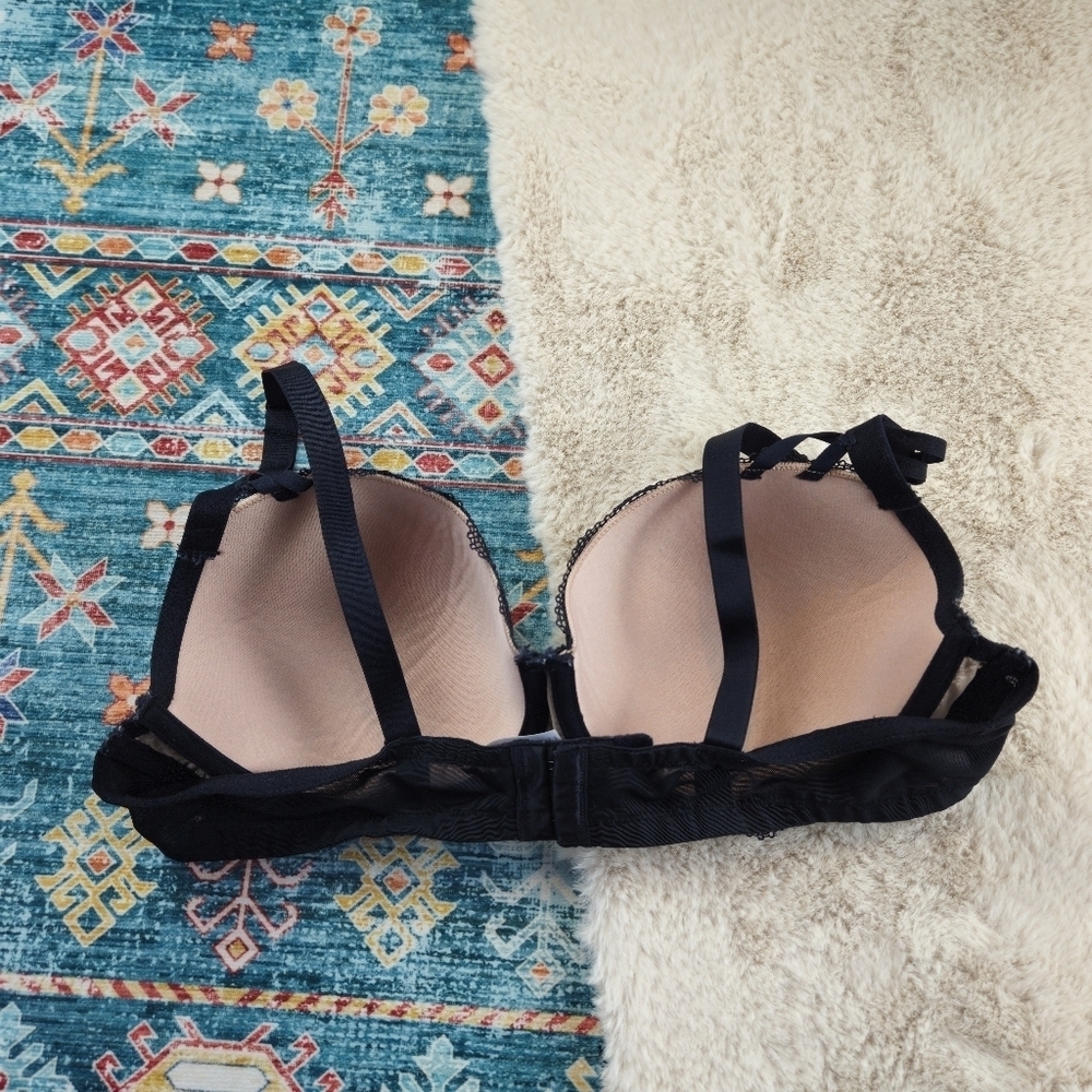 AdoreMe Black Patterned Bra 40C - Picture 4 of 9